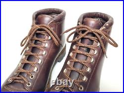 SCARPA Vtg Italian All Leather Mountain Alpine Hiking Boots Men's US 12 N