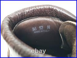 SCARPA Vtg Italian All Leather Mountain Alpine Hiking Boots Men's US 12 N