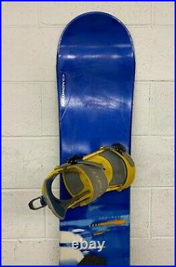 Salomon 450 157cm Twin-Tip All-Mountain Snowboard withBurton Custom Bindings GREAT