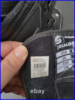 Salomon Dialogue Wide Snowboard Boots Men's 8.5 Black Heat Moldable 111195