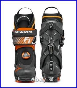 Scarpa F1 LT Men's Ski Boots, Carbon/Orange, M26