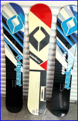 Set of 3 Sapient Snowboards 155cm Unused All-Mountain Freestyle Lot