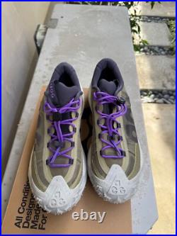 Size 11 Nike ACG Mountain Fly 2 Low Neutral Olive/Action Grape