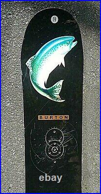 Snowboard Burton 1993 Jeff Brushie 157cm Rainbow trout First model Vintage Rare