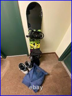 Snowboard kit. CSB 150 cm. BURTON boots size 9. FIREFLY Bindings size M. Goggles