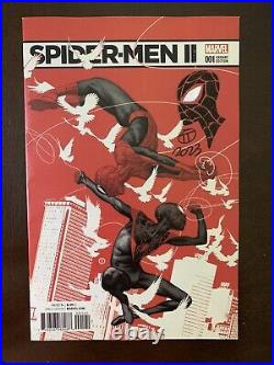 Spider-Men II #1 Variant (150 Tedesco) NM signed and remark By Tedesco