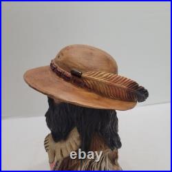 Stu Martin Baptiste #129/2500 Mountain Man Frontier Man Bust Sculpture Signed