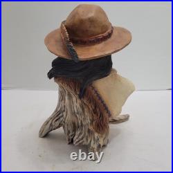 Stu Martin Baptiste #129/2500 Mountain Man Frontier Man Bust Sculpture Signed