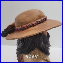 Stu Martin Baptiste #129/2500 Mountain Man Frontier Man Bust Sculpture Signed