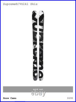 Supreme x Volkl skis snow camo (size 173cm) (not In Hand, Wait Till Gets Here)