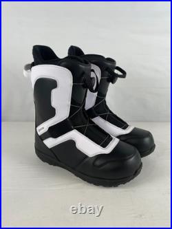System Men's APX Pro Twist Snowboard Boots, Black/White, 13