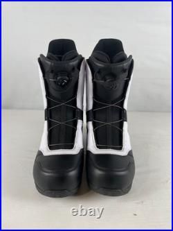 System Men's APX Pro Twist Snowboard Boots, Black/White, 13