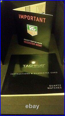 TAG HEUER WJF1153 MINT! 18K Gold/Diamonds MOTHER of PEARL FULLSET/ALL PAPERS