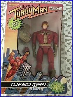 TALKING TURBO MAN (MINT IN BOX) JINGLE ALL THE WAY 13.5 1996 TIGER Electronic