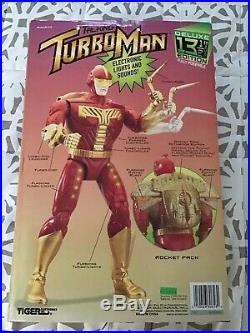 TALKING TURBO MAN (MINT IN BOX) JINGLE ALL THE WAY 13.5 1996 TIGER Electronic