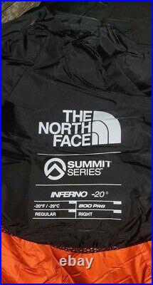 The North Face Inferno -20F / -29C LONG 800 Pro Down Sleeping Bag Fiery Red
