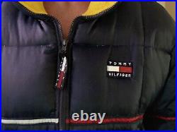 Tommy Hilfiger Men's Insulated Natural Duck Down Puffer Jacket Sz XL VTG Mint