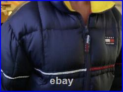Tommy Hilfiger Men's Insulated Natural Duck Down Puffer Jacket Sz XL VTG Mint
