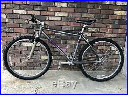 Trek 970 Mountain Bicycle 18.5 Single Track Silver And Purple All Original USA