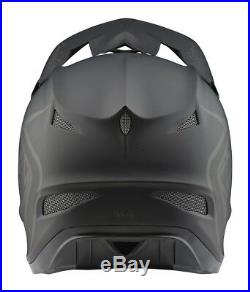 Troy Lee Designs 2018 Bike D3 Fiberlite Helmet Mono Black Adult All Sizes