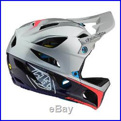 Troy Lee Designs Stage MIPS MTB Helmet Race Silver/Navy Adult All Sizes