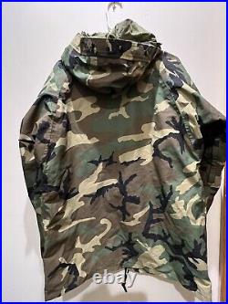 US Military Cold Weather GORETEX Woodland Parka Jacket Coat MINT MED-REG