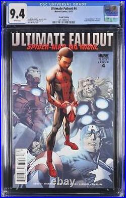 Ultimate Fallout #4 Marvel 2nd Print 9.4 NM CGC Graded Key 1st App Miles Morales