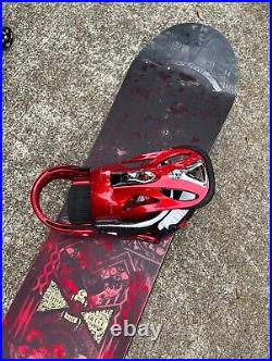 Used Men's Burton Deuce Snowboard All Mountain With Bindings & Bag