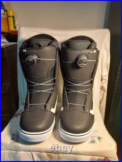 VANS Aura OG Men's Snowboard Boots Black/White BOA Dial Heat Moldable, Med