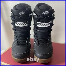 VANS Invado Pro Snowboard Boots Size 9 Black/White Stiff Lace/BOA BRAND NEW