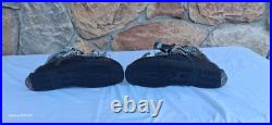 VTG Henke Men's Ski Boots Leather Retro Alpine Gear 6/2 B 463 102 Swiss Made Blk