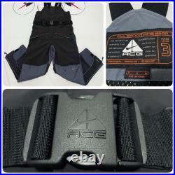VTG Mens Nike ACG Storm Fit Snow Ski Bib Pants Overalls Outer Layer 3 M Mint