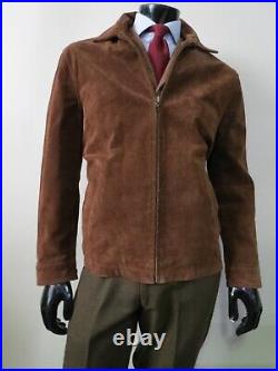 VTG Mint Banana Republic 100% genuine leather suede Adjustable waist Jacket M