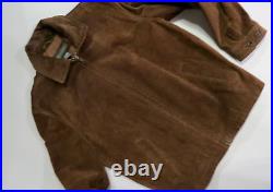 VTG Mint Banana Republic 100% genuine leather suede Adjustable waist Jacket M