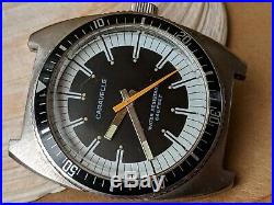 Vintage 1974 Caravelle 666 Feet Diver withMint Dial, Patina, All SS Case, Runs Strong