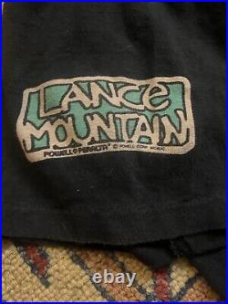 Vintage 1990 Powell Peralta Lance Mountain Skate Skateboard Punk Rock T-shirt