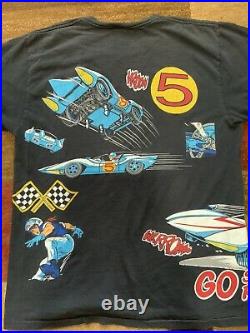 Vintage 1992 Speed Racer All Over Print T-shirt LARGE MINT Single Stitch RARE