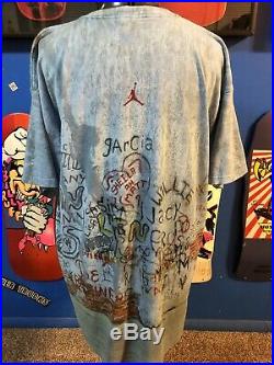 Vintage 1999 Jordan Nike Playground T-Shirt Men's sz XXL All over Print OG Mint