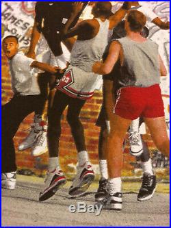 Vintage 1999 Jordan Nike Playground T-Shirt Men's sz XXL All over Print OG Mint