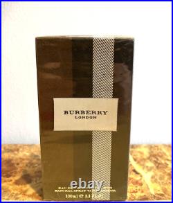 Vintage 2010 Burberry London Fabric 3.3 / 3.4 oz EDT Spray Men NEW SEALED by