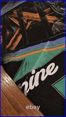 Vintage 90s FOTL Tag Dog Racing Nascar All Over Print TShirt Size XL RARE MINT