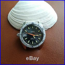 Vintage Avia Divers Watch withMint Dial, All SS Case, Screwdown Crown FOR REPAIR