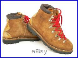 Vintage BASS All Leather Mountaineering Hiking Boots Men's US 10 N Italy