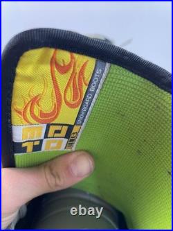 Vintage Burton Moto Snowboard Boots Men's Size 9.5 Teal Grey Gum Outsole