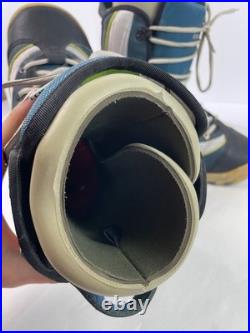 Vintage Burton Moto Snowboard Boots Men's Size 9.5 Teal Grey Gum Outsole