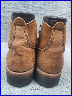 Vintage DEXTER Leather Mountaineering Hiking Boots Mens Sz 6.5 M Vibram