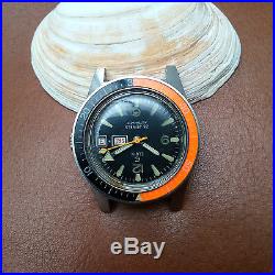 Vintage Elgin M135 Day-Date Diver withMint Dial, Warm Patina, All SS Case, PUW 1463