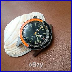 Vintage Elgin M135 Day-Date Diver withMint Dial, Warm Patina, All SS Case, PUW 1463