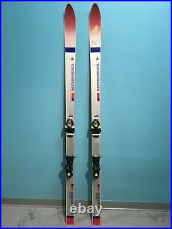 Vintage Kneissel Red Star Graphite Flex Ac185 Skis Rossignol Ft 100 Bindings