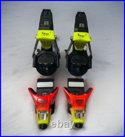 Vintage LOOK 3D System Forza Ski Bindings Neon YellowithRed Complete Pair Retro